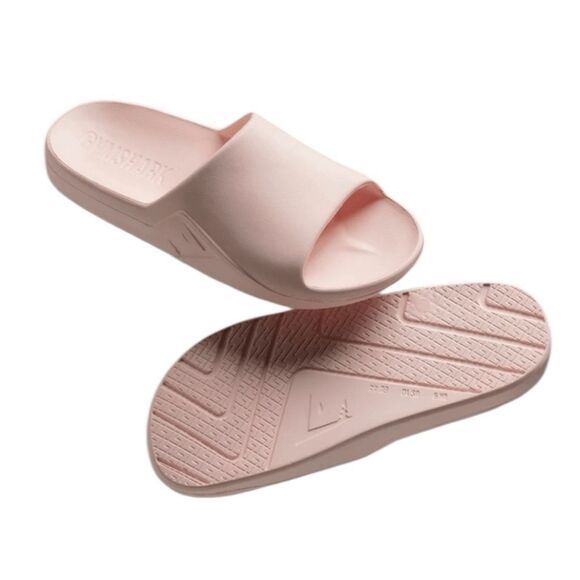 Gymshark Rest Day Slides Misty Pink EVA M9 / W10.5 - Picture 2 of 8
